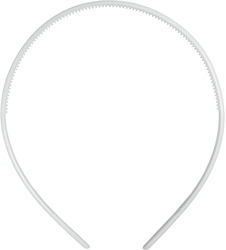 CC Plastic Haarbanden 8 mm Wit 5 stuks