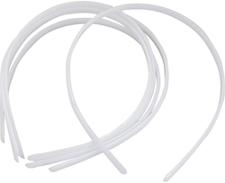 CC Haarbanden Wit 8 mm 20 stuks