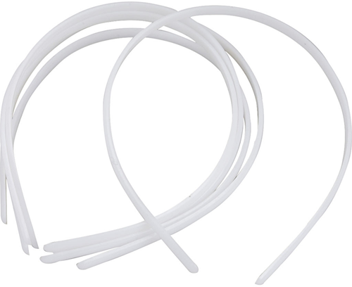 CC Haarbanden Wit 8 mm 20 stuks