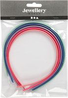 CC Plastic Haarbanden 8 mm Multigekleurd 5 stuks-3