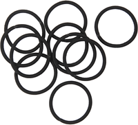 CC Haarelastieken 45 mm Zwart 10 stuks