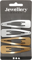 CC Haarspeld 17x66 mm Goud en Zilver 4 stuks-3