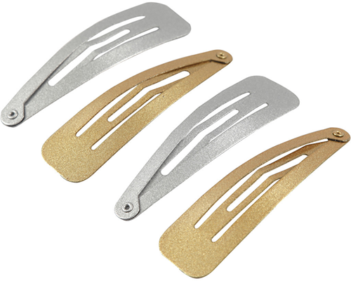 CC Haarspeld 17x66 mm Goud en Zilver 4 stuks-2