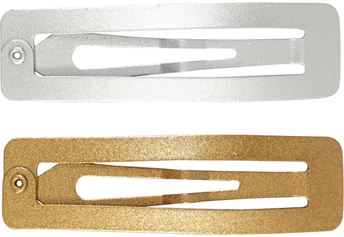CC Haarnadel 16x58 mm Gold und Silber 4 Stück