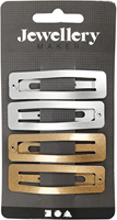 CC Haarnadel 16x58 mm Gold und Silber 4 Stück-2