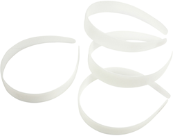 CC Plastic Haarband 25 mm Wit 5 stuks