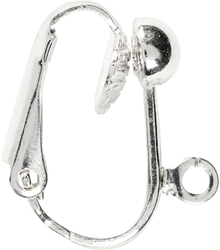 CC Clip-on oorbellen 16,5 mm Zilver 6 stuks
