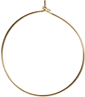 CC Oorbellen Rond 30 mm Goud 6 stuks