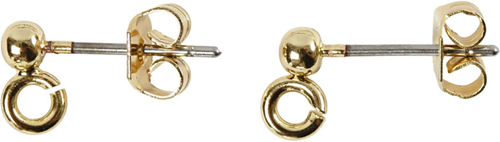 CC Oorstekers 13 mm Goud 10 stuks