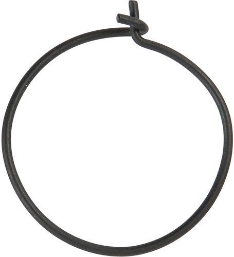 CC Oorbellen Rond 20 mm Zwart 8 stuks