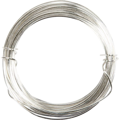 CC Silver-plated Wire, silver-plated, thickness 0,6 mm, 10 m/ 1 roll