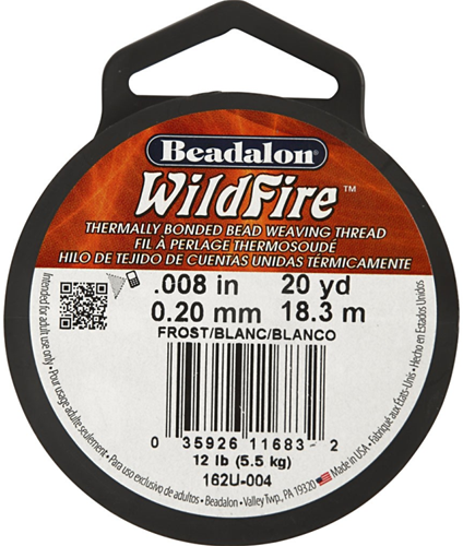 Beadalon Wildfire Sieradendraad 0,2 mm Wit 18,3 m