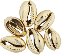 CC Schelpen Kralen 20 mm Goud 6 stuks