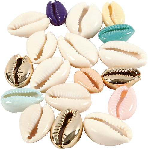 CC Schelpen Kralen 20 mm Pastel 75 stuks