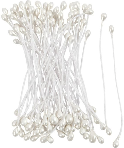 CC Bloemmeeldraden 6 cm Wit 100 Stuks