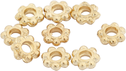CC Spacer Kralen Bloem 6 mm Goud 100 stuks