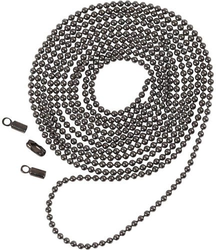 CC Balletjesketting 1,5 mm Donkergrijs 1 m