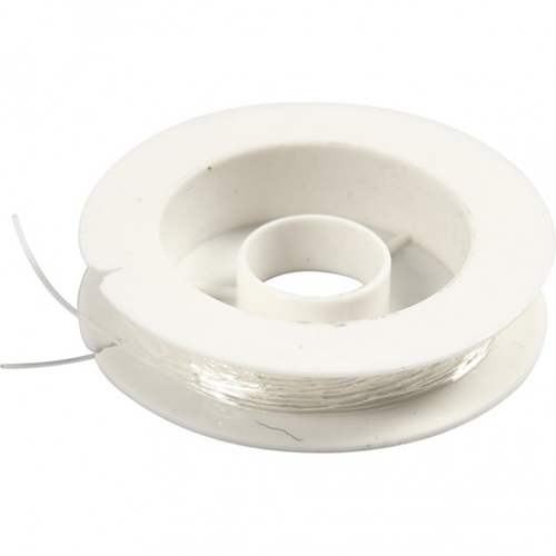 CC Elastisch Draad Rond 0,5 mm Transparant 10 m