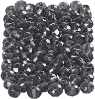 CC Glass Faceted Beads 3x4 mm Blue 100 pieces
