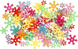 CC Novelty Shape Beads, assorted colours, 270 g, Dia. 7-13,5 mm, hole size 2 mm, 700 ml/ 1 tub