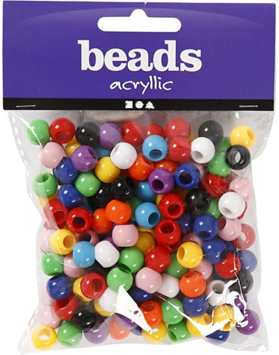 CC Pony Kralen Gekleurd 10 mm 185 stuks-2
