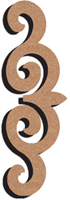 MDF-Figur Ecke 4 15 cm