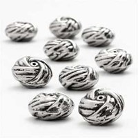 CC Swirl Kraal 14mm 9 cm Zilver-2