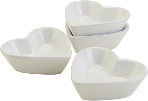 CC Heart-shaped bowls, Dia. 8 cm, 12 pc/ 1 pack