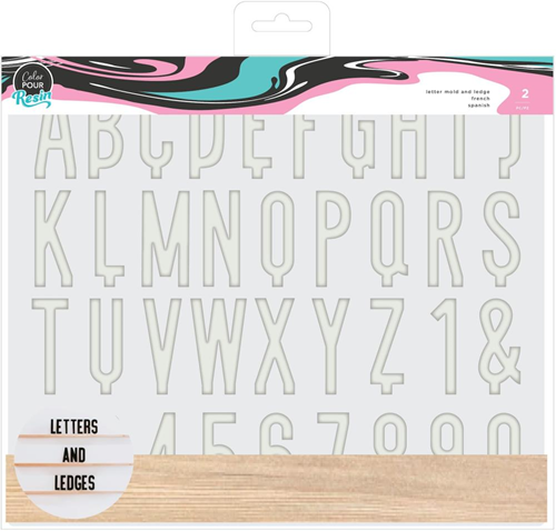 Color Pour Giethars Mal Letters 2 stuks 27x3x31 cm