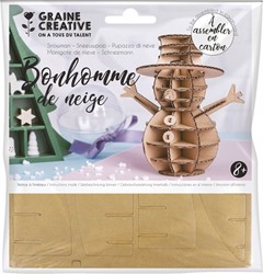 GC 3D Model van Karton Set Sneeuwman 15 x 16 cm
