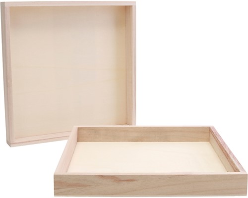 CC Houten Frame met Rand 24,5x24,5x3 cm 10 stuk