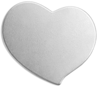 Impress Art Metalen Label Hart