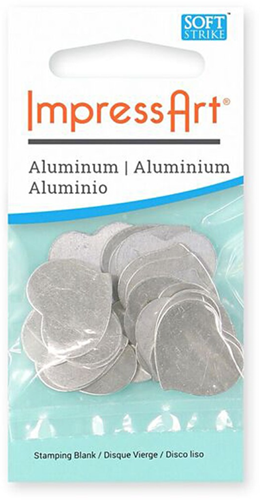 Impress Art Metalen Label Hart-2