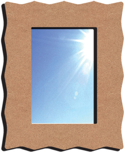 Gomille MDF Kanten Spiegel 23x18 cm
