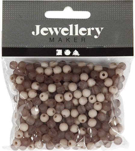 CC Plastic Kralen 6 mm Lichtgrijs 150 stuks-2