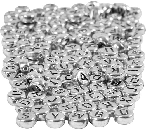 CC Letterkralen Zilver D 7 mm, 1,2 mm