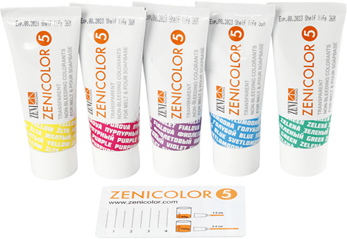 Zenicolor Zeepverf Set 5x30gr
