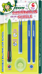 Jolly Erasable 4-color Ballpoint Pen Set 6-piece