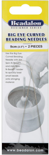 Beadalon Big Eye Curved Naalden 9 cm 2 stuks
