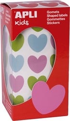 Apli Rol Stickers Harten Multicolor 20x18 mm