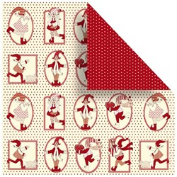 Vivi Gade Double-Sided Scrapbooking Paper Copenhagen Scandinavian People 30.5 x 30.5 5 Pieces