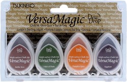 Tsukineko VersaMagic Stempelkussen Set Harvest 4 stuks