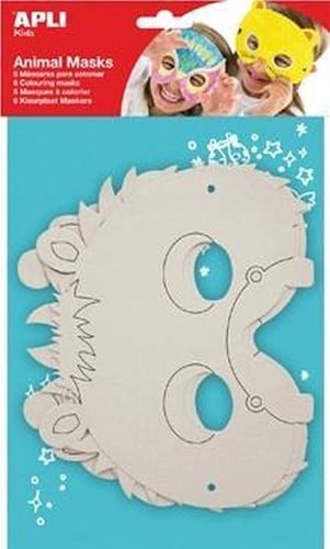 Apli Maskers Karton Dieren 6 stuk