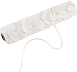 CC Candle Wick for stearin, Suitable for moulded candles with a diameter of 50–70 mm, 100 g, 80 m/1 roll