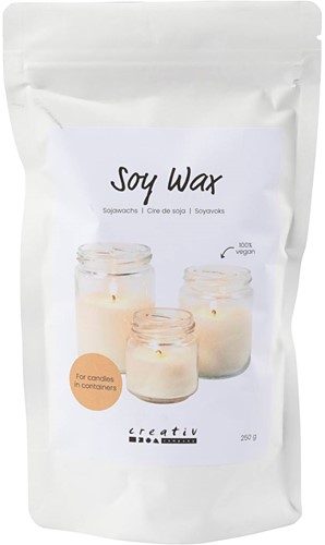 CC Sojawachs für Kerzen in Gläsern 250gr Creme