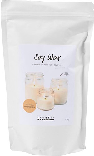CC Sojawas voor Kaarsen in Potten 500gr Crème