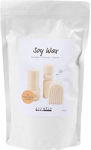 CC Sojawas voor Losstaande Kaarsen 500gr Crème