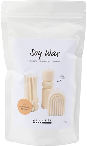 CC Sojawas voor Losstaande Kaarsen 250gr Crème