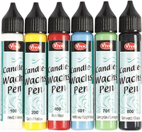 CC Candle Pen, bold colours, 6x28 ml/ 1 pack