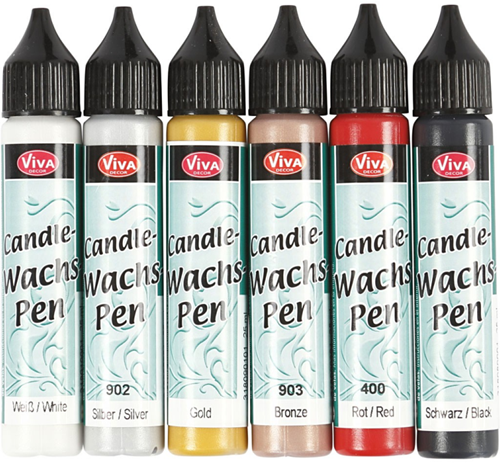 CC Viva Decor Kerzen-Dekorationsstift-Set 6x25 ml